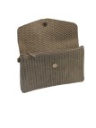 Soleil Chic Pochette bandoulière cuir Camomille Tresse Beige