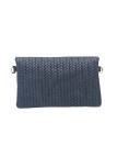 Soleil Chic Pochette bandoulière cuir Camomille Tresse Noir