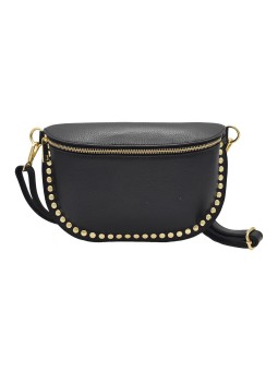 THE WAN Big Sac Banane Clouté Noir