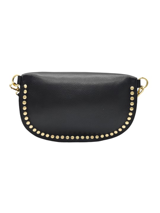 THE WAN Big Sac Banane Clouté Noir