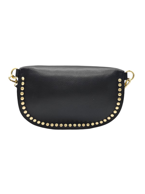THE WAN Big Sac Banane Clouté Noir