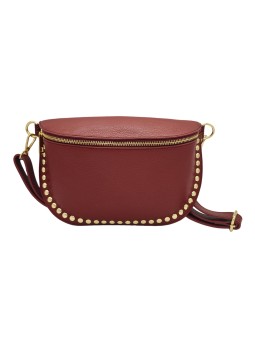 THE WAN Big Sac Banane Clouté Rouge