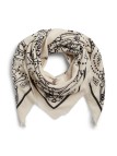 PIECES PCMARA SQUARE SCARF Foulard Carré 17160917 White