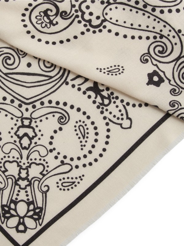 PIECES PCMARA SQUARE SCARF Foulard Carré 17160917 White
