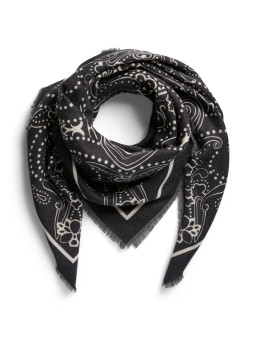 PIECES PCMARA SQUARE SCARF Foulard Carré 17160917 Black