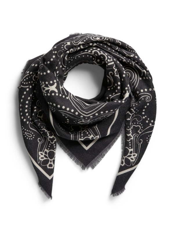 PIECES PCMARA SQUARE SCARF Foulard Carré 17160917 Black