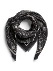 PIECES PCMARA SQUARE SCARF Foulard Carré 17160917 Black