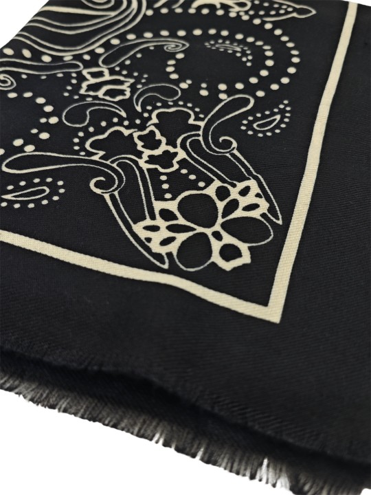 PIECES PCMARA SQUARE SCARF Foulard Carré 17160917 Black