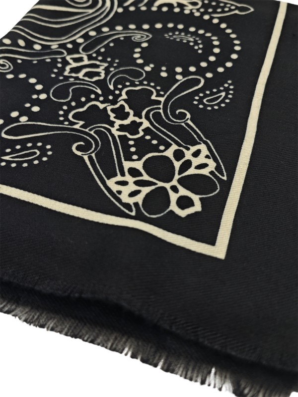 PIECES PCMARA SQUARE SCARF Foulard Carré 17160917 Black