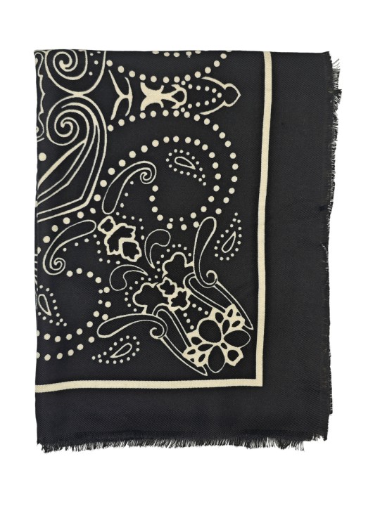 PIECES PCMARA SQUARE SCARF Foulard Carré 17160917 Black