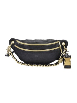 Mila Louise Sac Banane Cuir PETRA X NOIR