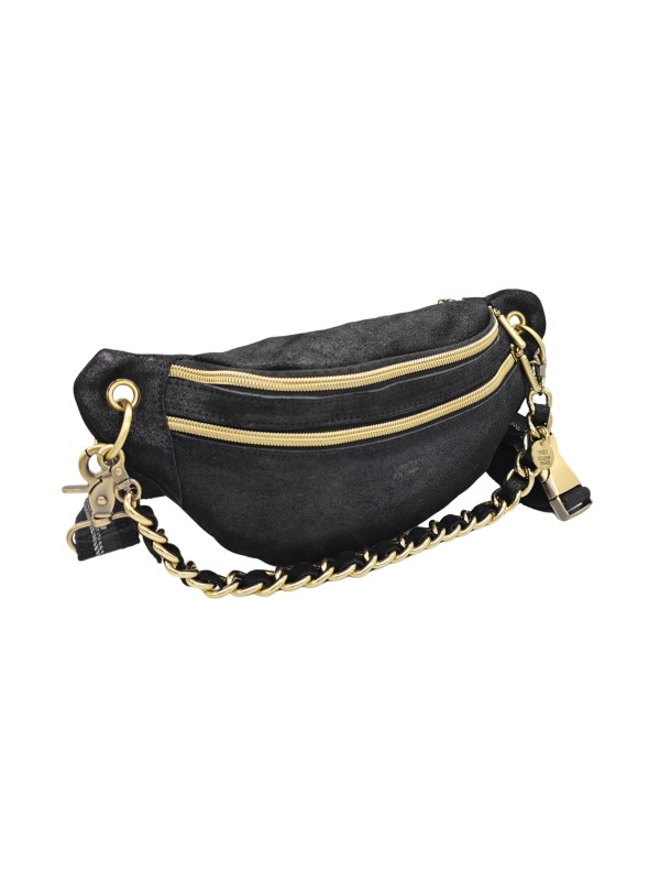 Mila Louise Sac Banane Cuir PETRA X NOIR