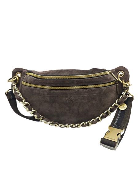 Mila Louise Sac Banane Cuir PETRA V Gris