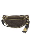 Mila Louise Sac Banane Cuir PETRA V Gris