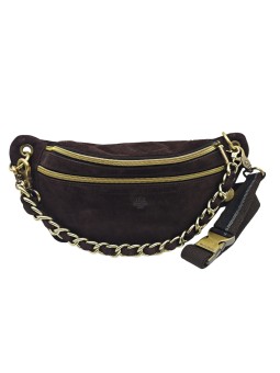 Mila Louise Sac Banane Cuir PETRA V Brun