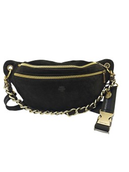Mila Louise Sac Banane Cuir PETRA V Kaki Dark
