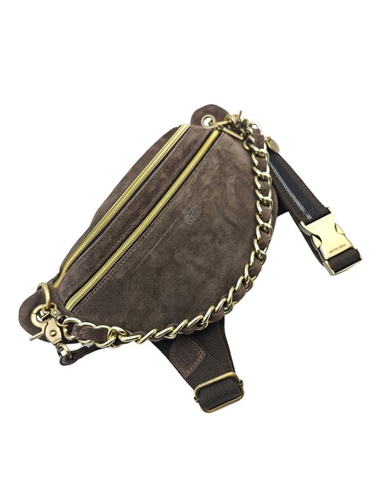 Mila Louise Sac Banane Cuir PETRA V Gris