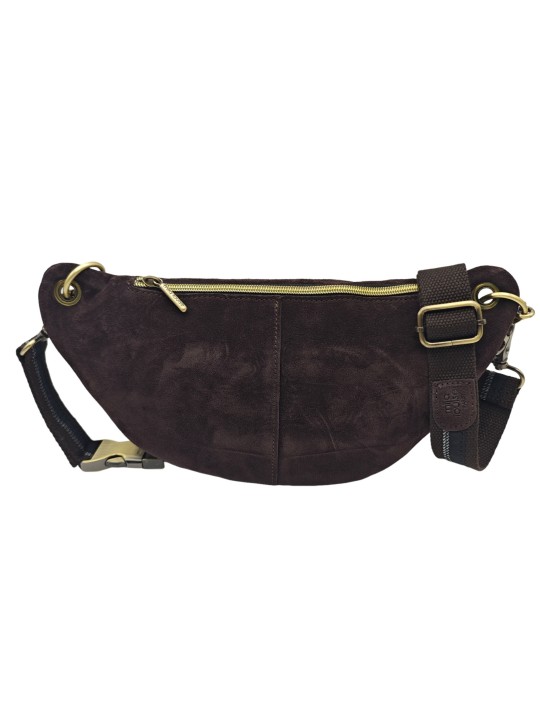 Mila Louise Sac Banane Cuir PETRA V Brun