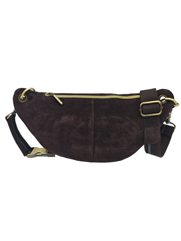Mila Louise Sac Banane Cuir PETRA V Brun