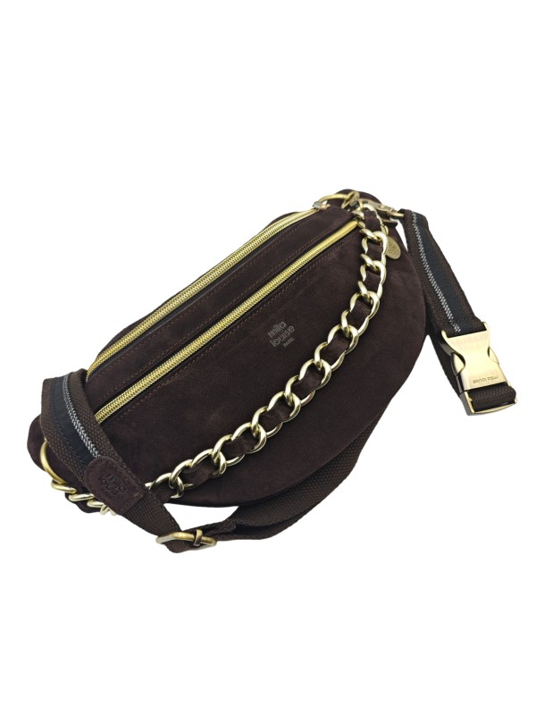 Mila Louise Sac Banane Cuir PETRA V Brun
