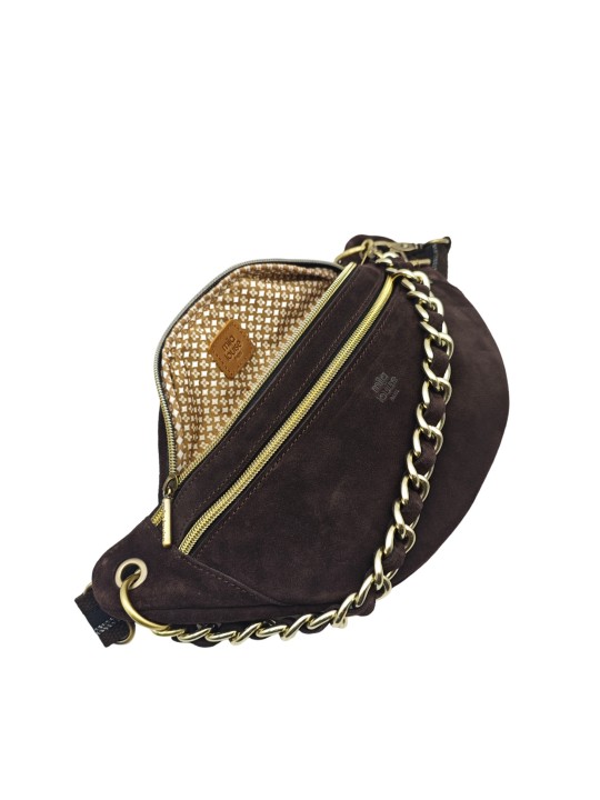 Mila Louise Sac Banane Cuir PETRA V Brun