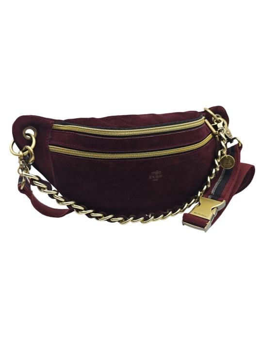 Mila Louise Sac Banane Cuir PETRA V Rouge