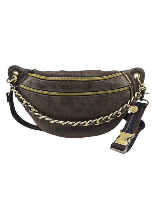 Mila Louise Sac Banane Cuir PETRA M V Gris