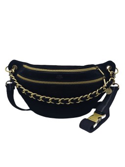 Mila Louise Sac Banane Cuir PETRA M V NOIR