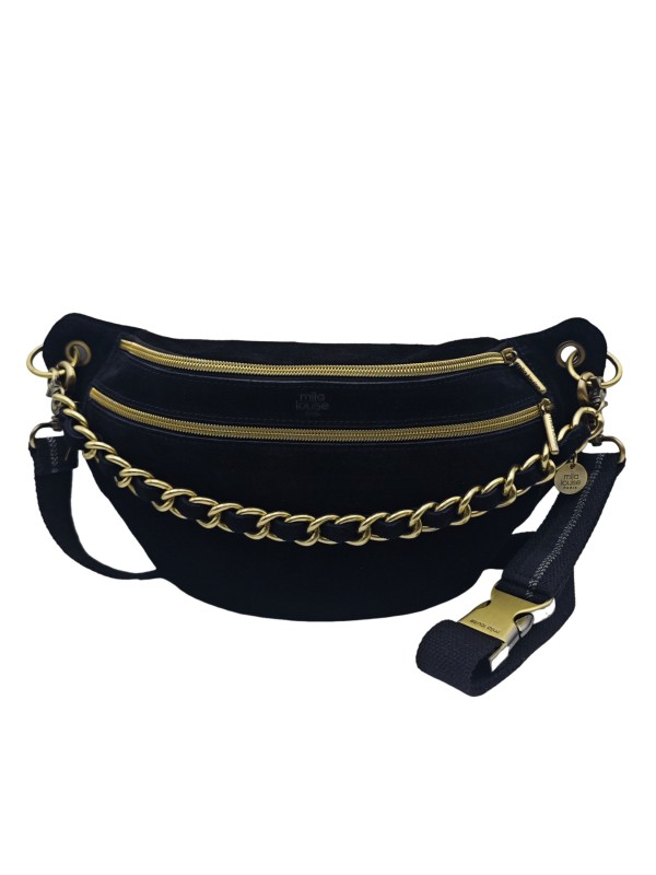 Mila Louise Sac Banane Cuir PETRA M V NOIR
