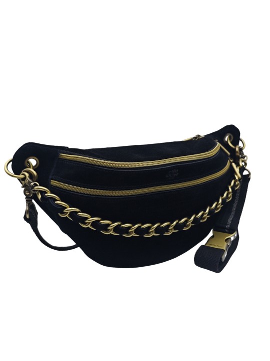 Mila Louise Sac Banane Cuir PETRA M V NOIR