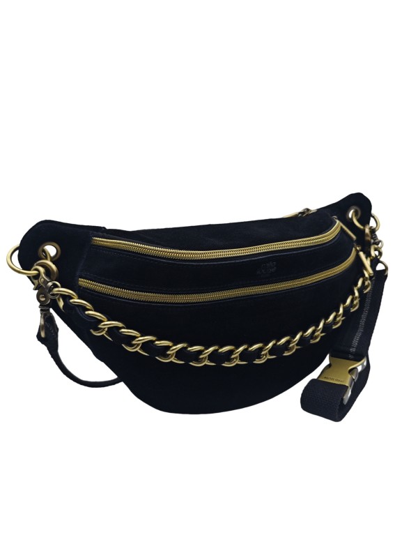 Mila Louise Sac Banane Cuir PETRA M V NOIR