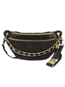 Mila Louise Sac Banane Cuir PETRA M V Brun
