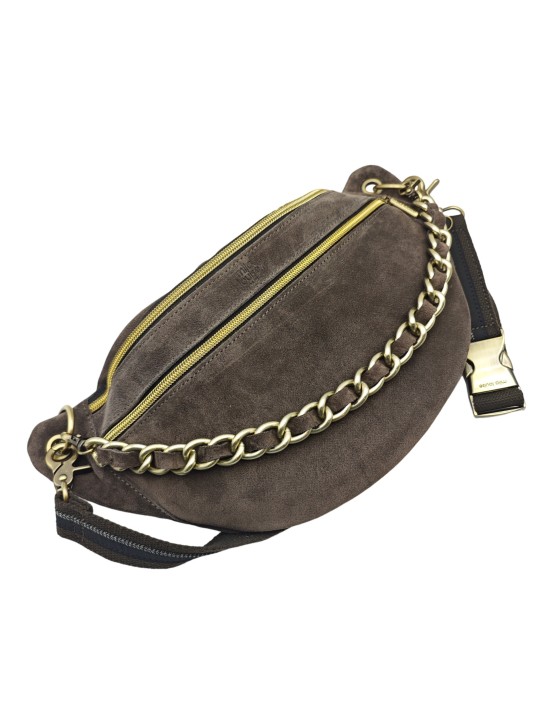 Mila Louise Sac Banane Cuir PETRA M V Gris