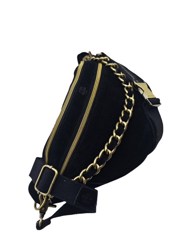 Mila Louise Sac Banane Cuir PETRA M V NOIR