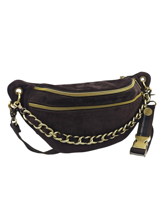 Mila Louise Sac Banane Cuir PETRA M V Brun
