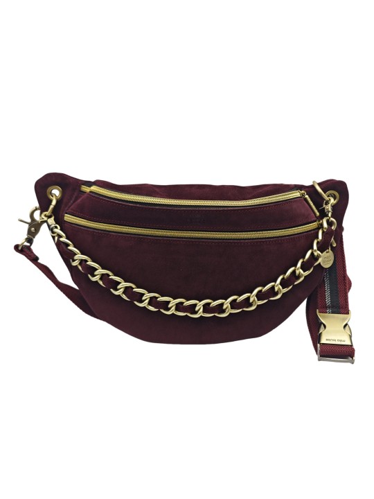 Mila Louise Sac Banane Cuir PETRA M V Rouge