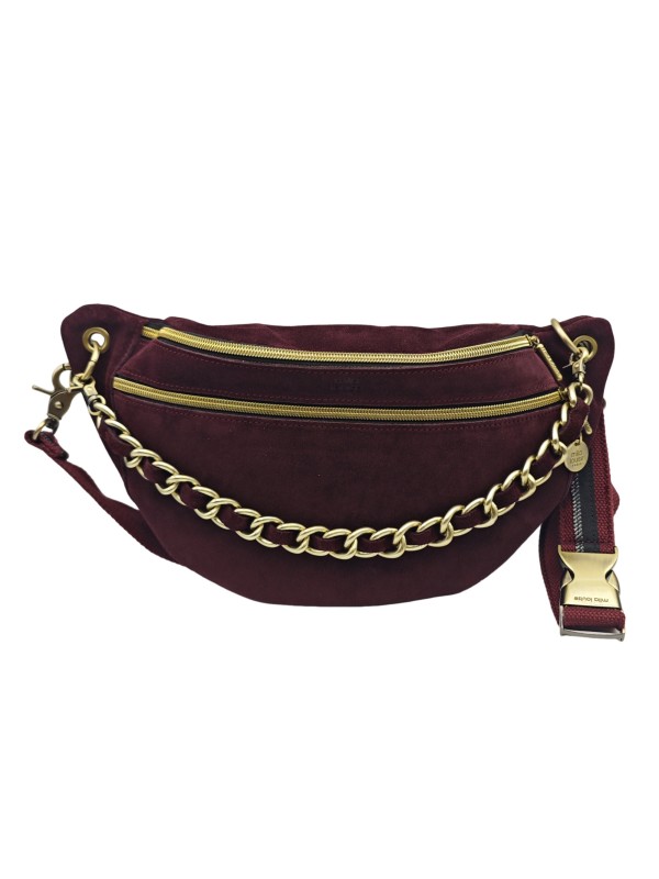 Mila Louise Sac Banane Cuir PETRA M V Rouge