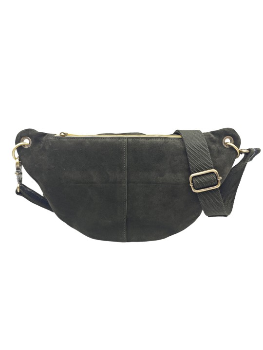 Mila Louise Sac Banane Cuir PETRA M V Kaki Dark