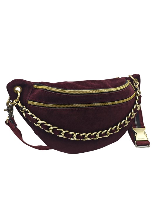 Mila Louise Sac Banane Cuir PETRA M V Rouge