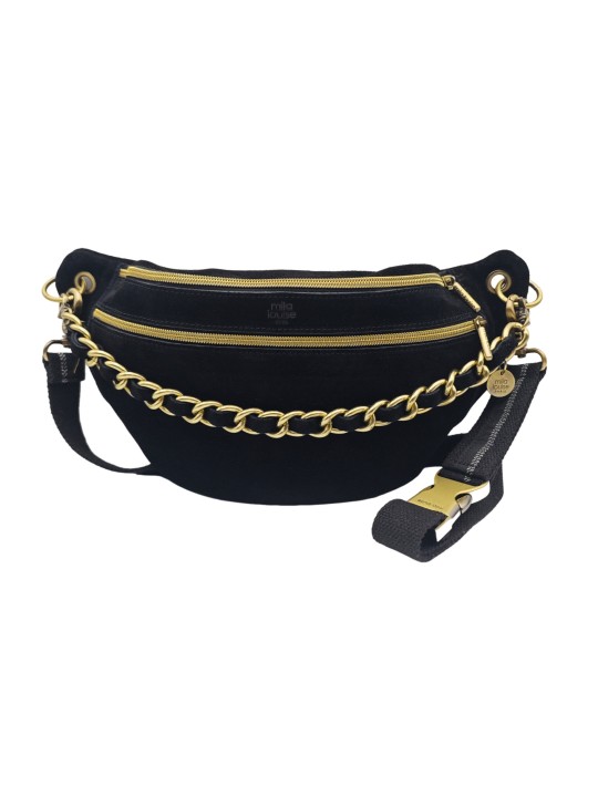 Mila Louise Sac Banane Cuir PETRA M V NOIR