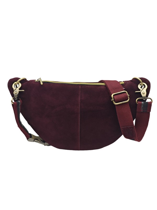 Mila Louise Sac Banane Cuir PETRA M V Rouge