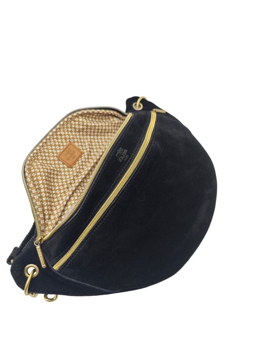 Mila Louise Sac Banane Cuir PETRA M V NOIR