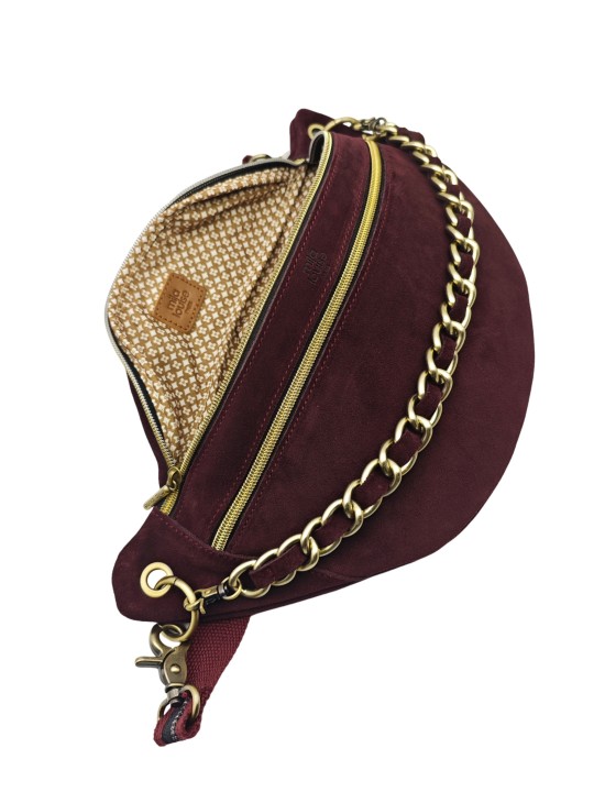 Mila Louise Sac Banane Cuir PETRA M V Rouge