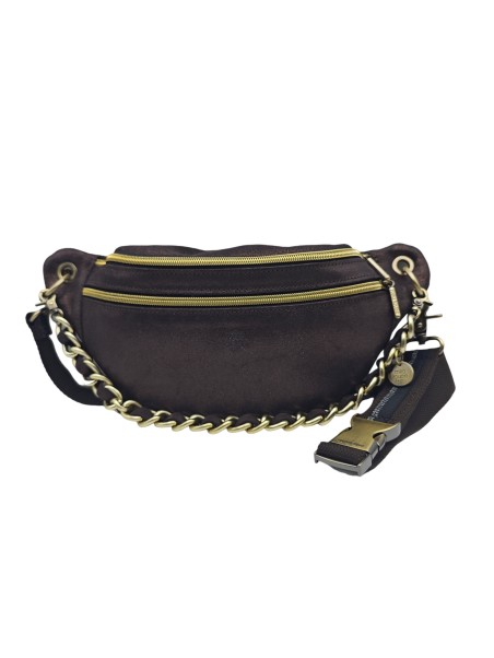 Mila Louise Sac Banane Cuir PETRA X Brun