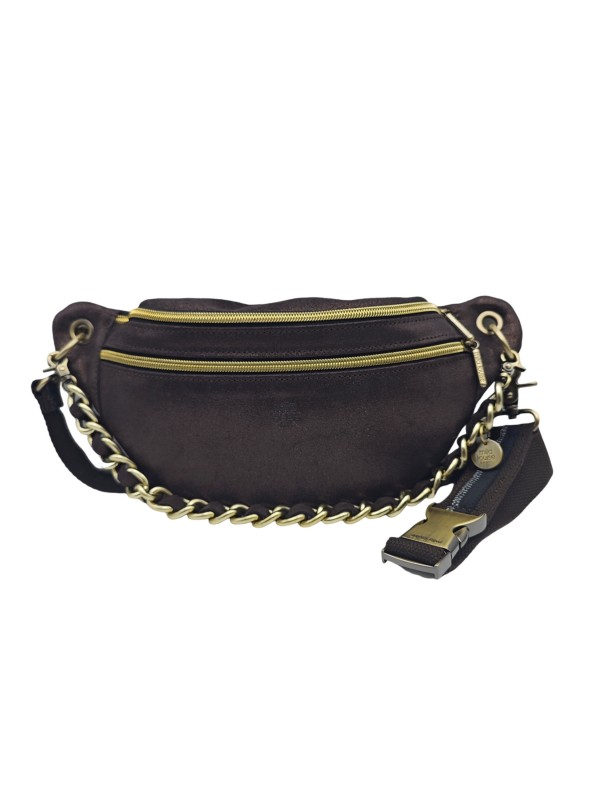 Mila Louise Sac Banane Cuir PETRA X Brun
