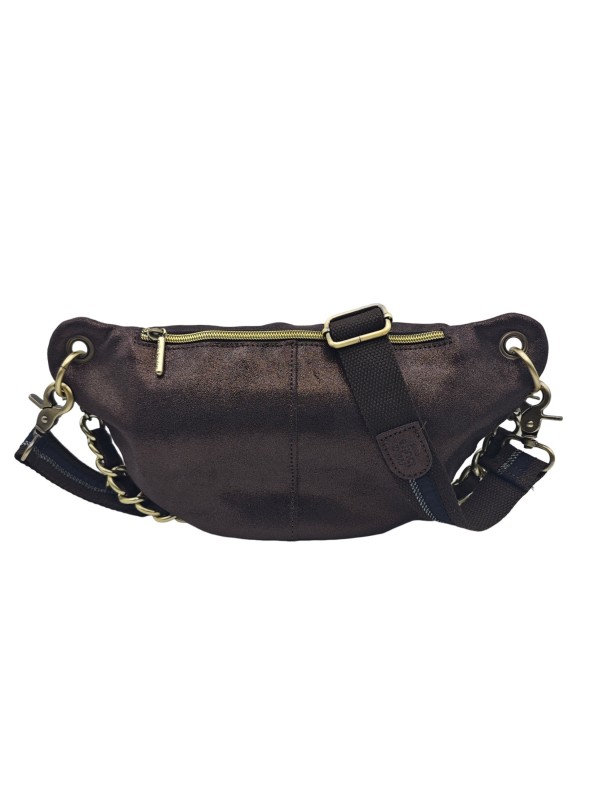 Mila Louise Sac Banane Cuir PETRA X Brun