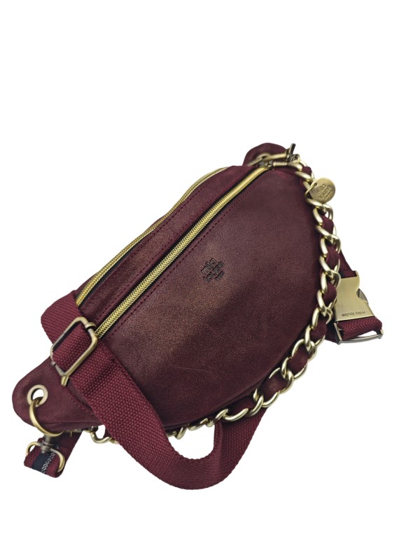Mila Louise Sac Banane Cuir PETRA X Rouge