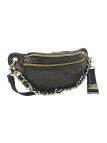 Mila Louise Sac Banane Cuir PETRA X Kaki Dark