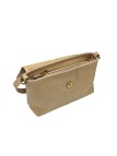 Soleil Chic Sac bandouliere cuir Anneau Besace Graine Taupe