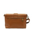 Soleil Chic Sac bandouliere cuir Anneau Besace Graine Camel